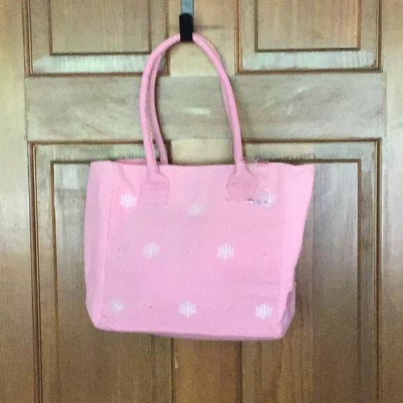 Quacker Factory Snowflake Corduroy Tote - Picture 1 of 4